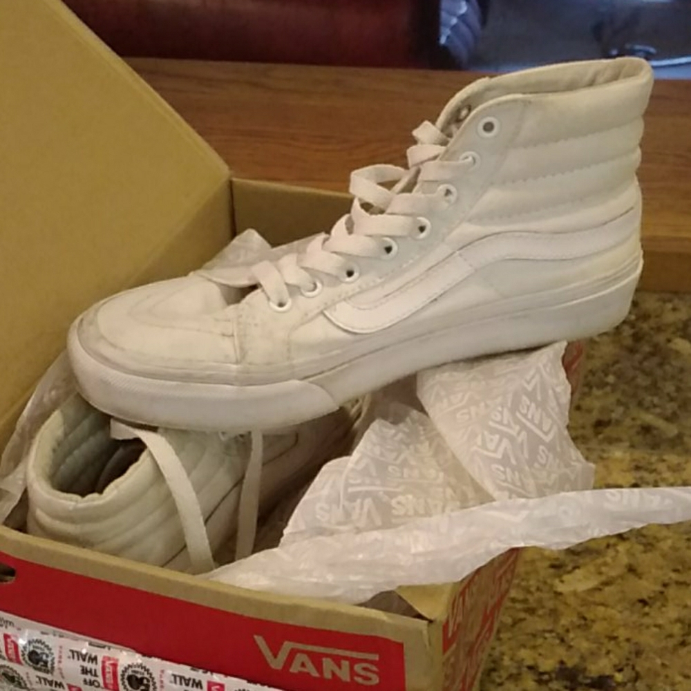 Vans (canvas) TRUE WHITE Sk8 Slim